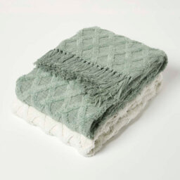 Homescapes White Diamond Cotton Tufted Throw 125 X 150 Cm - thumbnail 6