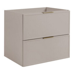 Heze Furniture Slim Modern 4 Drawer Bathroom Cabinet Vanity Unit With Extra Storage 140Cm With Worktop - Cashmere - thumbnail 4