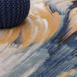 The Rug Edit Viva Swirl Multi Colour Living Room Rug - 160X220Cm - thumbnail 3
