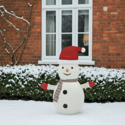 Urbn-Living Urbnliving 68Cm Collapsible Led Light Up Christmas Decoration With Timer Foldable Festive Holiday Display - Snowman - thumbnail 8