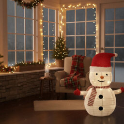 Urbn-Living Urbnliving 68Cm Collapsible Led Light Up Christmas Decoration With Timer Foldable Festive Holiday Display - Snowman - thumbnail 6