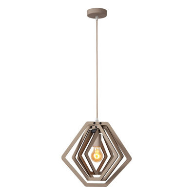 Lucide Mauro - Pendant Light Children - 1Xe27 - Taupe - image 1
