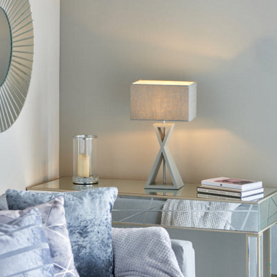 Pagazzi Lighting Pagazzi Kaden Wooden Grey Table Lamp - image 1