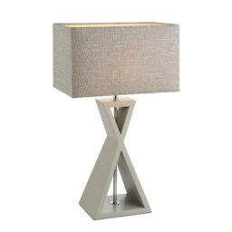 Pagazzi Lighting Pagazzi Kaden Wooden Grey Table Lamp - thumbnail 3