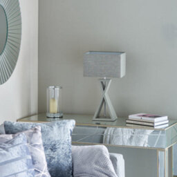 Pagazzi Lighting Pagazzi Kaden Wooden Grey Table Lamp - thumbnail 2