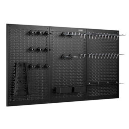 Vonhaus Tool Pegboard, 44Pc For Shed & Garage Wall Storage Tool Board, Secure Tool Organiser Wall Mounted - thumbnail 8