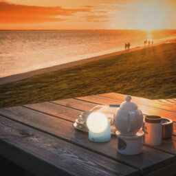 Briloner Sora Blue Mini Led Table Lamp Desk Light Rechargeable Ip54 Dimmable Outdoor - thumbnail 8