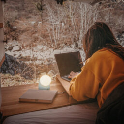 Briloner Sora Blue Mini Led Table Lamp Desk Light Rechargeable Ip54 Dimmable Outdoor - thumbnail 7