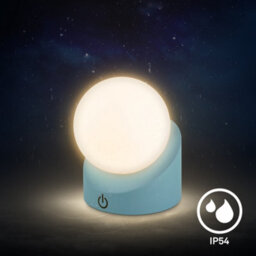 Briloner Sora Blue Mini Led Table Lamp Desk Light Rechargeable Ip54 Dimmable Outdoor - thumbnail 5