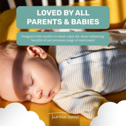 Bedz Online Twinklesleep Hypoallergenic Baby Cot Mattress - 120X60X10Cm - thumbnail 8