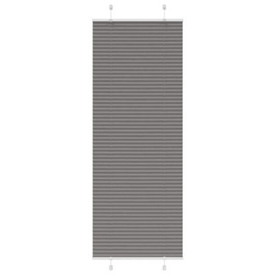 Berkfield Pleated Blind Anthracite 70X200 Cm Fabric Width 69.4 Cm Polyester - image 1