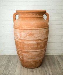 Primrose Terracotta Athenian Amphora Vase Shape Decorative Garden Planter 100Cm