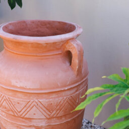 Primrose Terracotta Athenian Amphora Vase Shape Decorative Garden Planter 100Cm - thumbnail 7