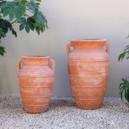 Primrose Terracotta Athenian Amphora Vase Shape Decorative Garden Planter 100Cm - thumbnail 8