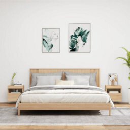 Walplus Tv Wall Cabinets With Led Lights 2 Pcs Sonoma Oak 40X30X40 Cm - thumbnail 4