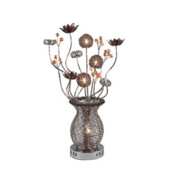 Luminosa Lighting Luminosa (Dh) Calista Table Lamp 4 Light G4 Brown/crystal, Not Led/cfl Compatible - thumbnail 1