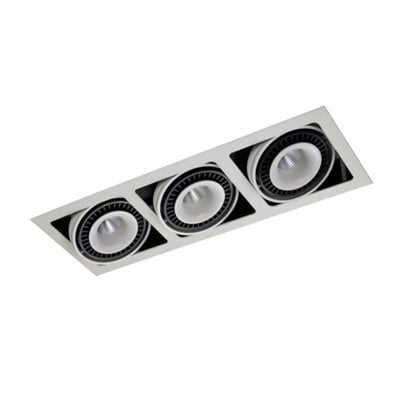 Luminosa Lighting Luminosa Modern Technical Led Recessed Ceiling Matt White, Black, Warm White 3000K 4100Lm - image 1