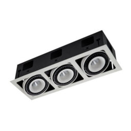Luminosa Lighting Luminosa Modern Technical Led Recessed Ceiling Matt White, Black, Warm White 3000K 4100Lm - thumbnail 2