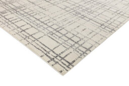 Grey Abstract Geometric Modern Tartan Easy To Clean Rug For Dining Room-120Cm X 170Cm - thumbnail 3