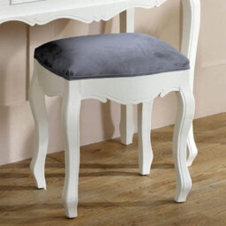 Melody Maison White Dressing Table, Mirror, Stool Set - Victoria Range - thumbnail 5