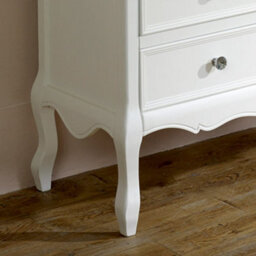 Melody Maison White Dressing Table, Mirror, Stool Set - Victoria Range - thumbnail 7