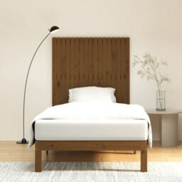 Berkfield Wall Headboard Honey Brown 108X3X110 Cm Solid Wood Pine - thumbnail 3