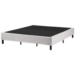 Beliani Divan Bed Without Headboard Fabric Countess 180 X 200 Cm (Eu Super King) Light Grey - thumbnail 7