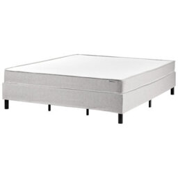 Beliani Divan Bed Without Headboard Fabric Countess 180 X 200 Cm (Eu Super King) Light Grey - thumbnail 1