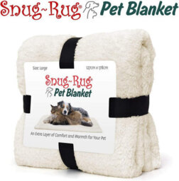 Snug Rug Pet Blankets - Cat & Dog Sherpa Fleece Blanket - Large 127 X 178Cm, Cream - thumbnail 5