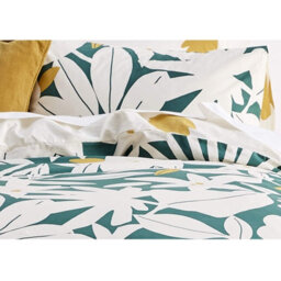Gr8 Home Sleepdown Arren English Floral Teal White Cotton Duvet Set Quilt Cover Bedding Single - thumbnail 2