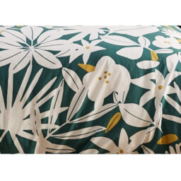 Gr8 Home Sleepdown Arren English Floral Teal White Cotton Duvet Set Quilt Cover Bedding Single - thumbnail 3