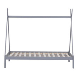 SlumberWorx Harry Kids Childrens Wooden Teepee Tent Single Bed Frame (Grey) - thumbnail 8