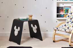 Disney Mickey Bentwood U Stool For Children, Black Finish, W52 X D40.5 X H45Cm - thumbnail 4