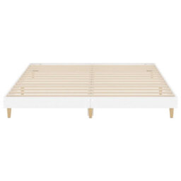 Berkfield Bed Frame High Gloss White 200X200 Cm Engineered Wood - thumbnail 6