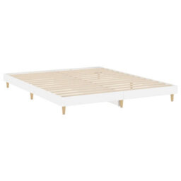 Berkfield Bed Frame High Gloss White 200X200 Cm Engineered Wood - thumbnail 5