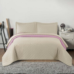 Bedspread Tutumi Inez Beige Pink 220X240 - thumbnail 3