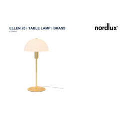 Nordlux Ellen Metal Table Lamp Dome Shade Brass,mains - thumbnail 6
