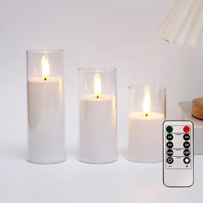 Flameless Led Candle Lights With Remote And Timer Flickering Battery Candles For Weddings, Parties And Christmas