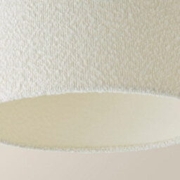 Valuelights Reni Cream Boucle Drum Ceiling Lamp Shade (D)35Cm - thumbnail 5