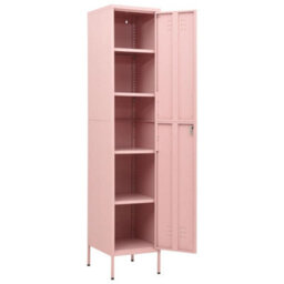 Berkfield Locker Cabinet Pink 35X46X180 Cm Steel - thumbnail 6