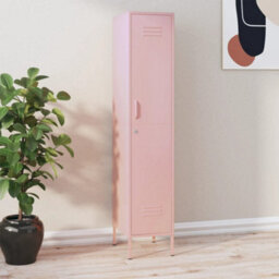 Berkfield Locker Cabinet Pink 35X46X180 Cm Steel