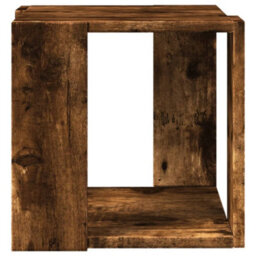 Berkfield Coffee Table Smoked Oak 32X32X30 Cm Engineered Wood - thumbnail 4