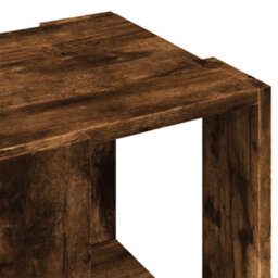 Berkfield Coffee Table Smoked Oak 32X32X30 Cm Engineered Wood - thumbnail 7