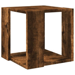 Berkfield Coffee Table Smoked Oak 32X32X30 Cm Engineered Wood - thumbnail 6