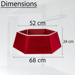 Shatchi 26.8Inch Christmas Tree Skirt Foldable Velvet Xmas Tree Stand Base Cover For Tree Decorations - thumbnail 4