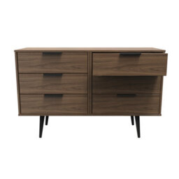 Fuji 6 Drawer Chest In Carini Walnut (Ready Assembled) - thumbnail 1