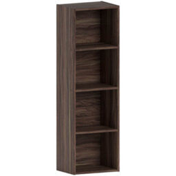 Lassic Vida Designs Oxford Walnut 4 Tier Cube Bookcase Freestanding Shelving Unit (H)1060mm (W)320mm (D)240mm - thumbnail 7