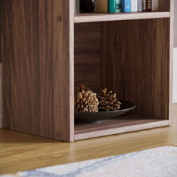 Lassic Vida Designs Oxford Walnut 4 Tier Cube Bookcase Freestanding Shelving Unit (H)1060mm (W)320mm (D)240mm - thumbnail 4