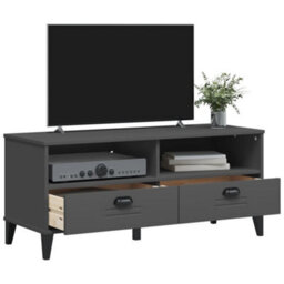 Berkfield Industrial Tv Cabinet Viken Anthracite Grey Engineered Wood - thumbnail 4