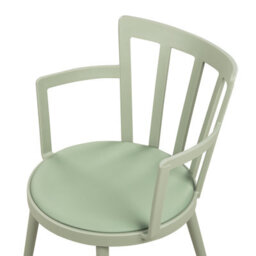 Beliani Set Of 4 Dining Chairs Morill Light Green - thumbnail 7